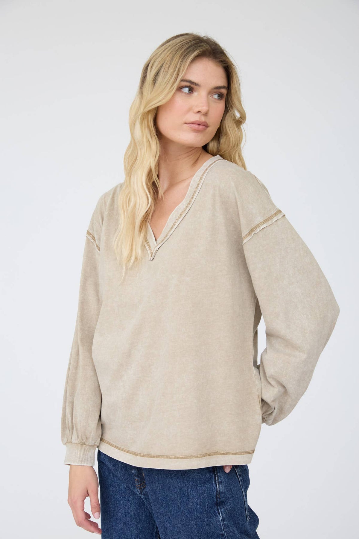 Zoe Washed Knit Top