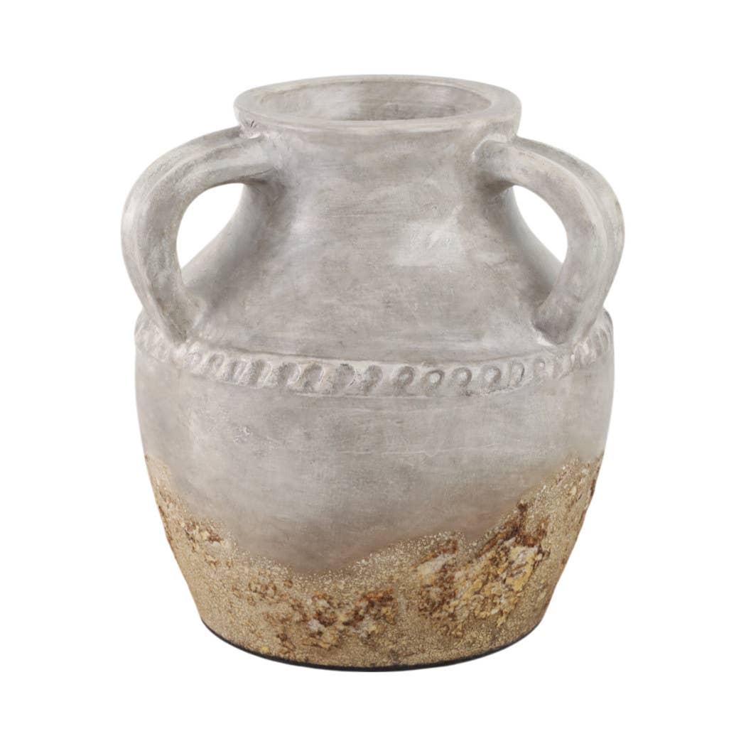 Ivory Ceramic Vase 10"
