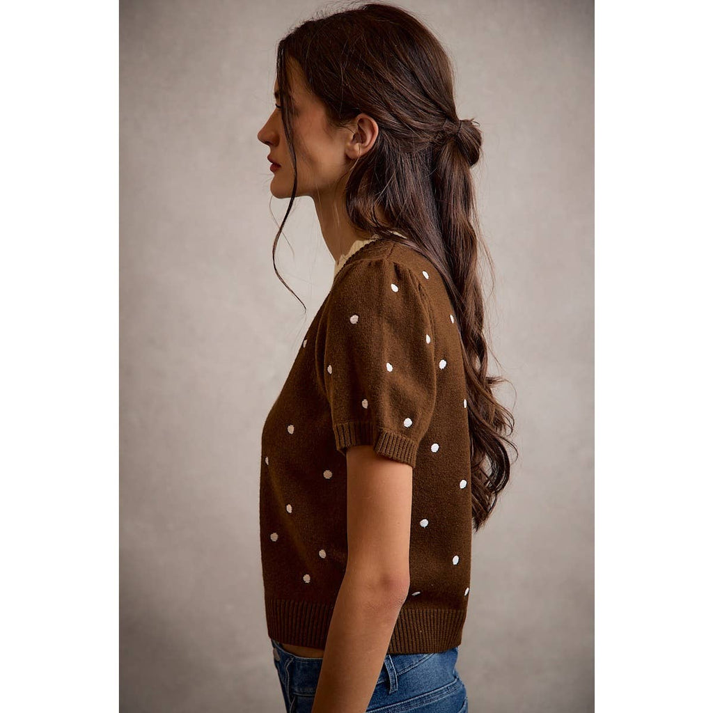 Lisa Polka Dot Sweater