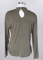 Riley Keyhole Mock Neck