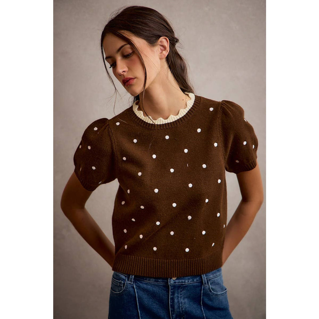 Lisa Polka Dot Sweater