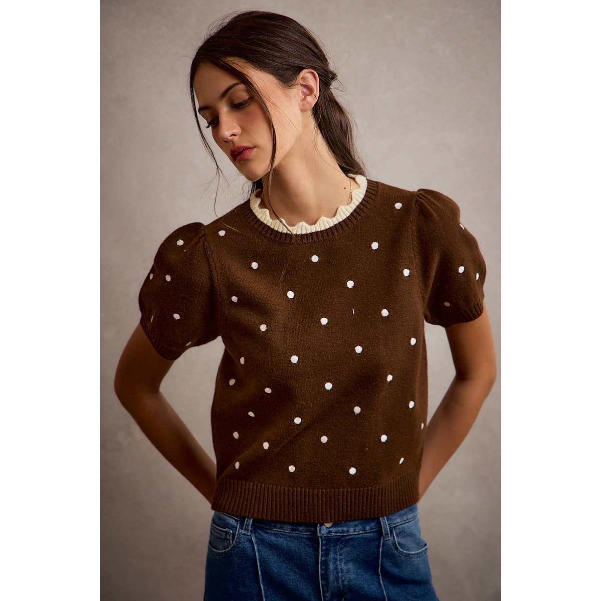 Lisa Polka Dot Sweater