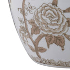 Br/Wh Ceramic Bird/Vines