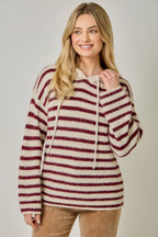 Hanna Striped Hoodie Sweater
