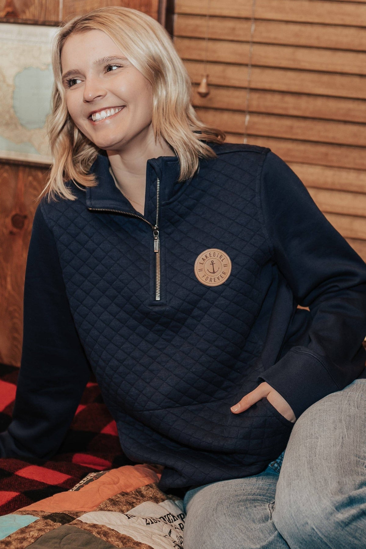 Forever Quilted Fleece 1/4 Zip Pullover