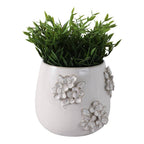 Ceramic Pot Flower Applique