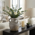 Ivory Ceramic Vase 10"