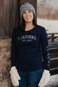 Lake Girl Thermal Long Sleeve in Navy