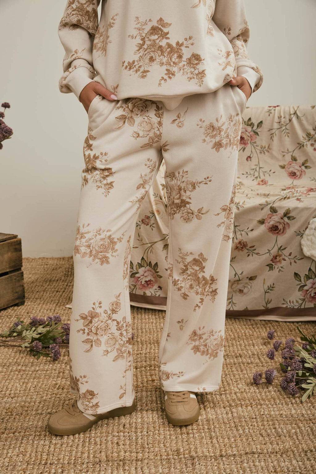 Floral Toile Lounge Pants