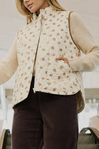 Mallory Floral Quilted Vest