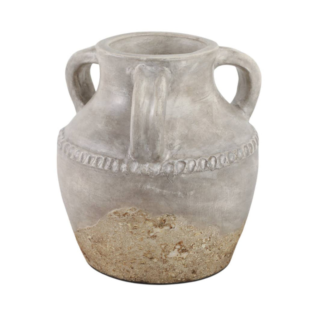 Ivory Ceramic Vase 10"