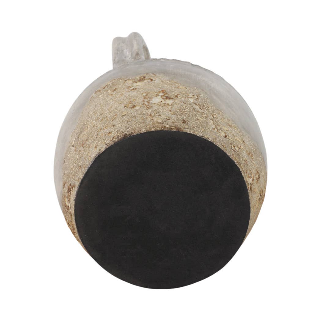 Ivory Ceramic Vase 10"