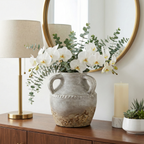 Ivory Ceramic Vase 10"