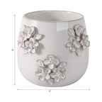 Ceramic Pot Flower Applique