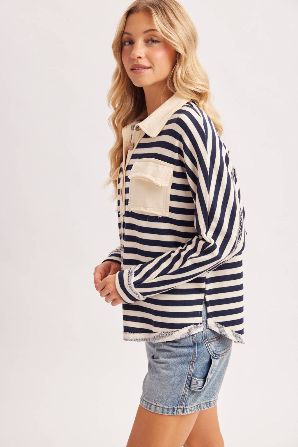 Ivy Strip Button Up