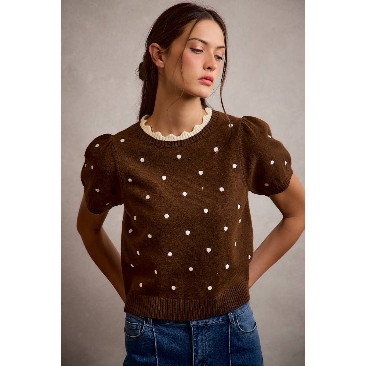 Lisa Polka Dot Sweater