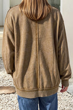 Bailey Toner Washed Vintage Mock Neck Sweatshirt