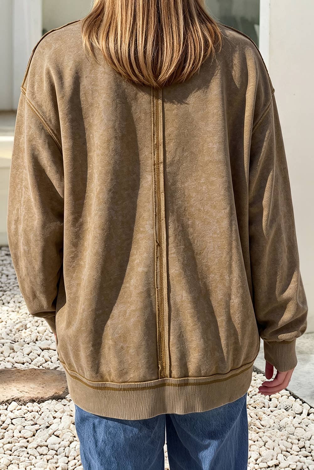 Bailey Toner Washed Vintage Mock Neck Sweatshirt