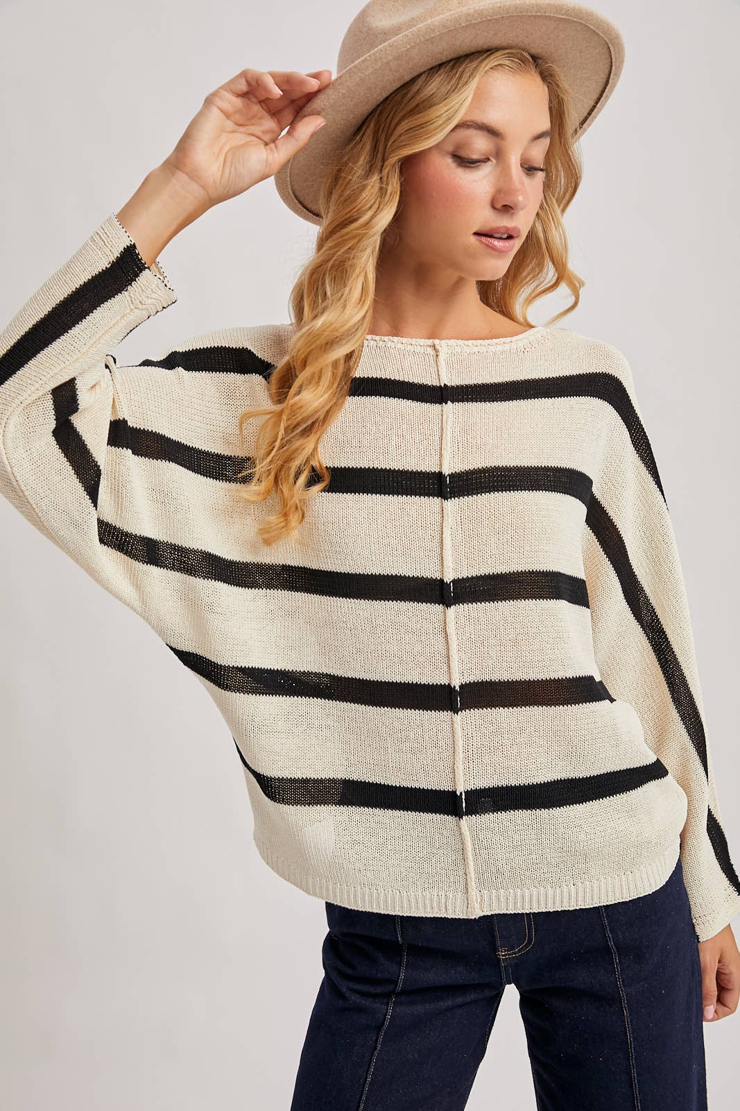 Amelia Strip Pullover