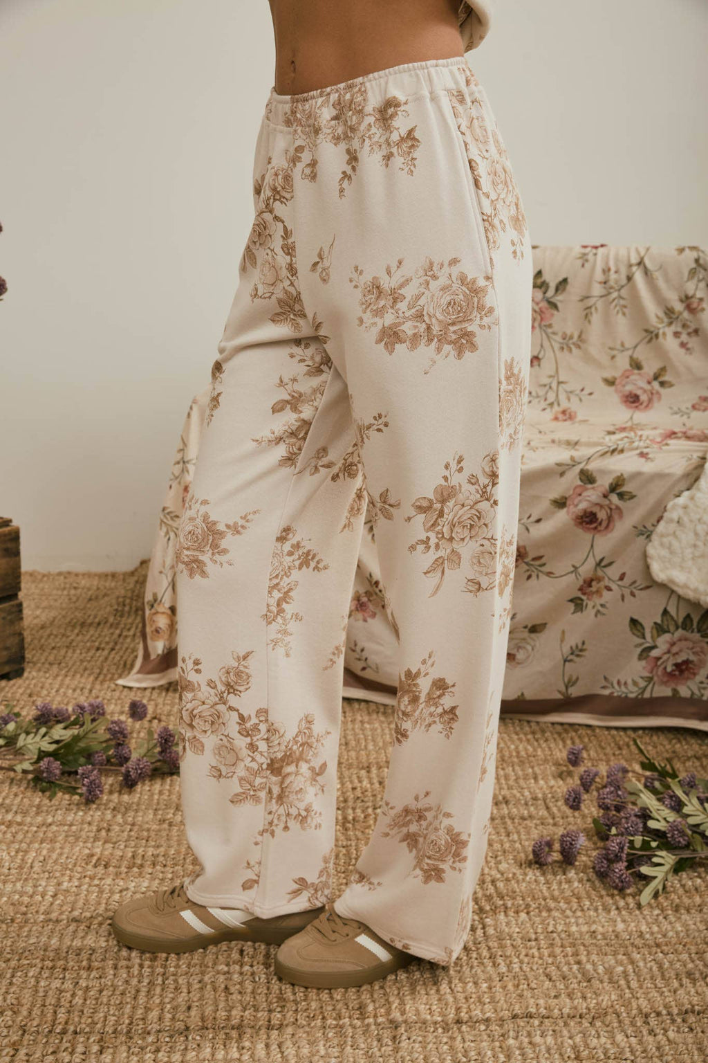 Floral Toile Lounge Pants