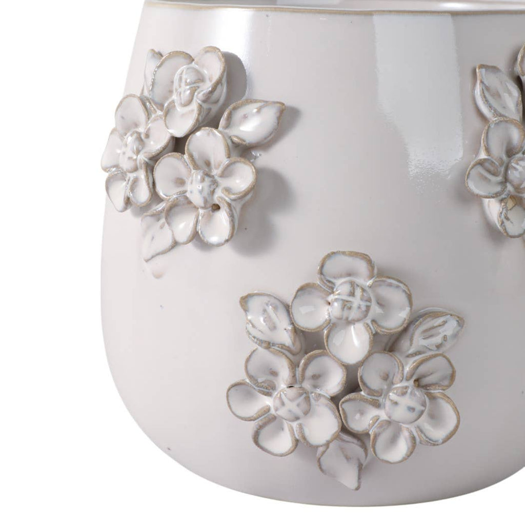 Ceramic Pot Flower Applique