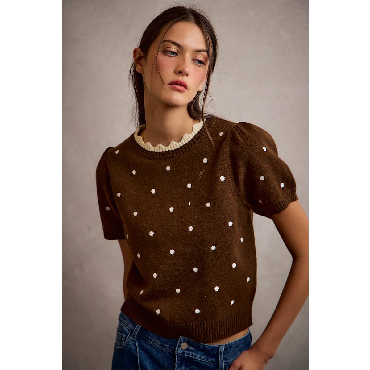 Lisa Polka Dot Sweater