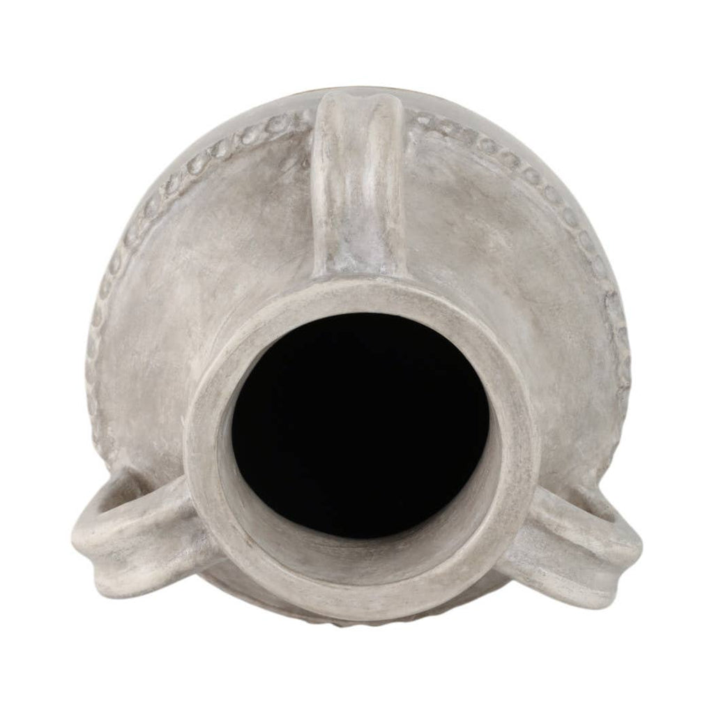 Ivory Ceramic Vase 10"