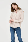 Rachel Rib Knit Button Up