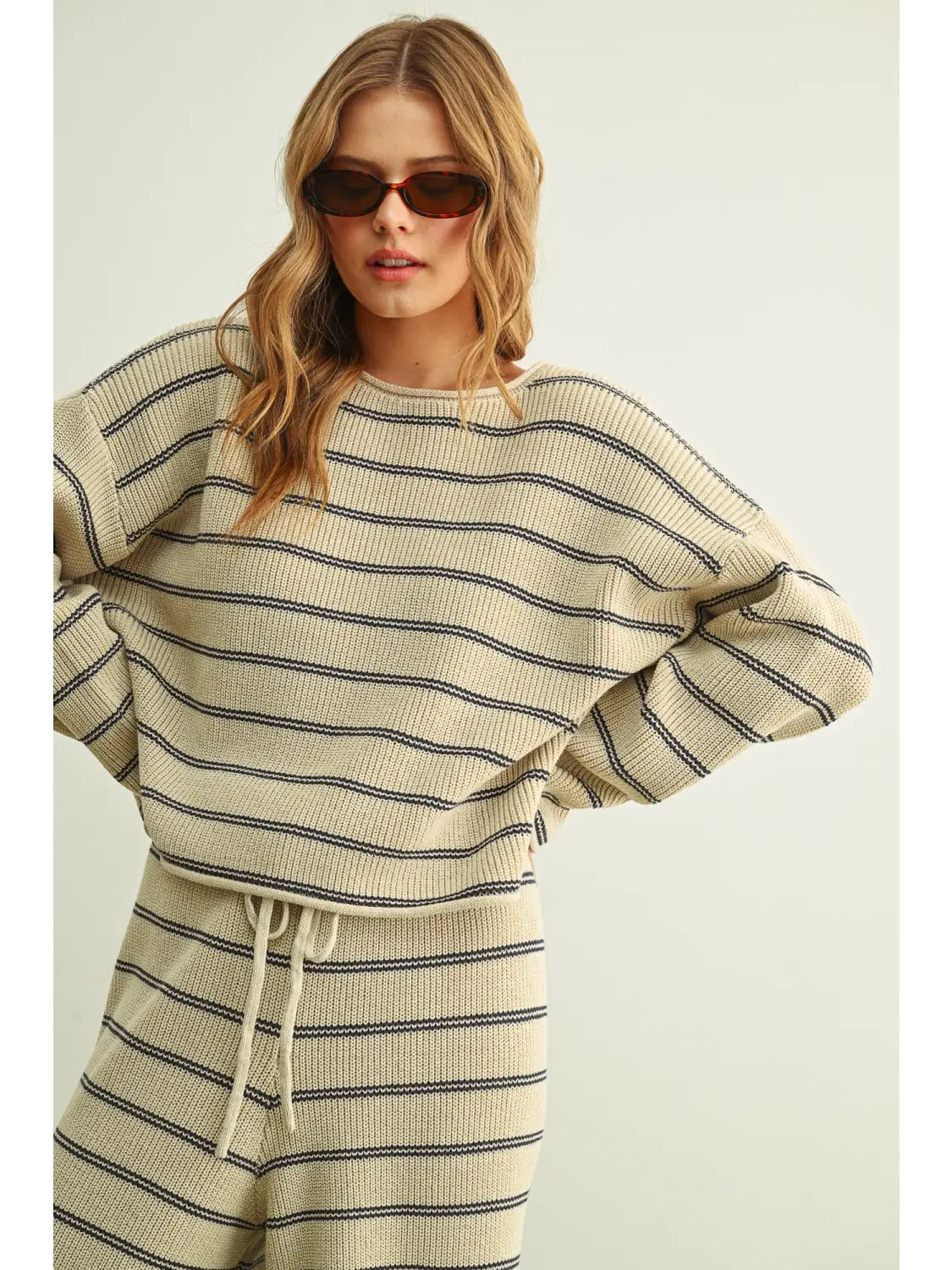 Lindsay Stripe Relaxed Sweater