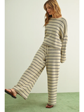Lindsay Stripe Relaxed Sweater Pants