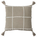 Beige & Ivory Plaid Pillow