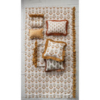 Square Cotton Slub Printed Pillow