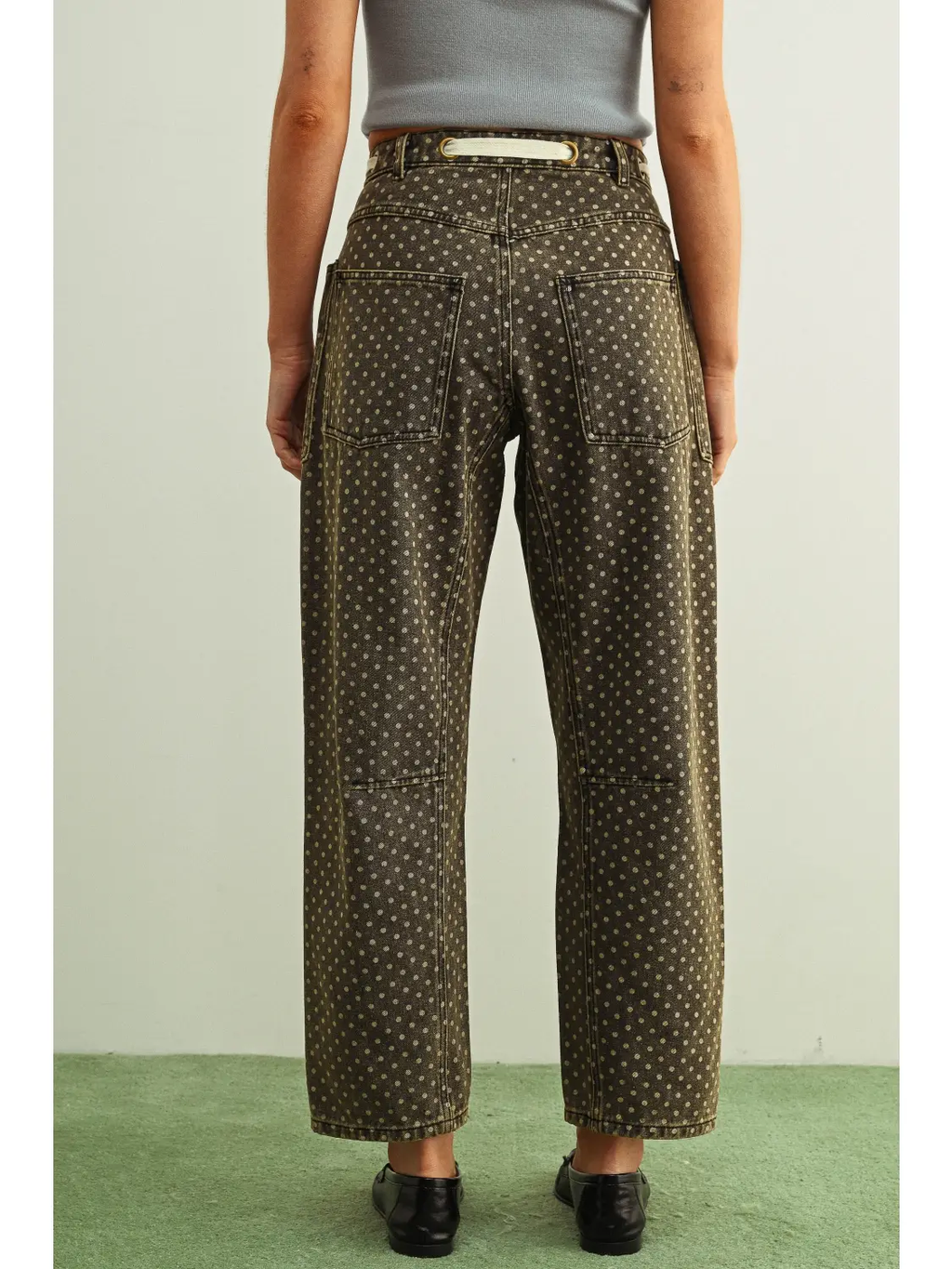 Addi Polka Dot Barrel Pants