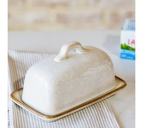 W1 Latte Splatter Butter Dish*