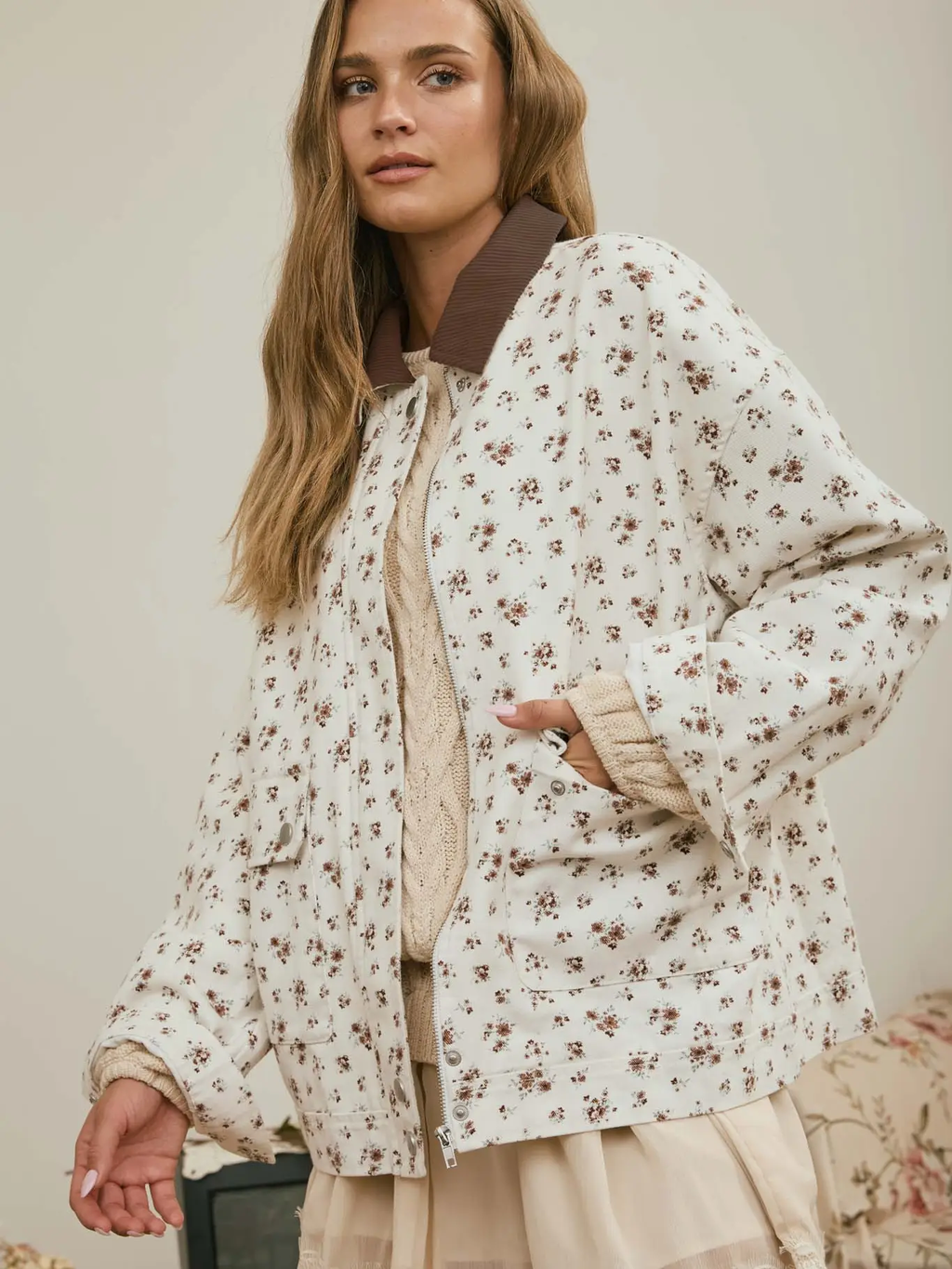 Charlie Floral Denim Jacket