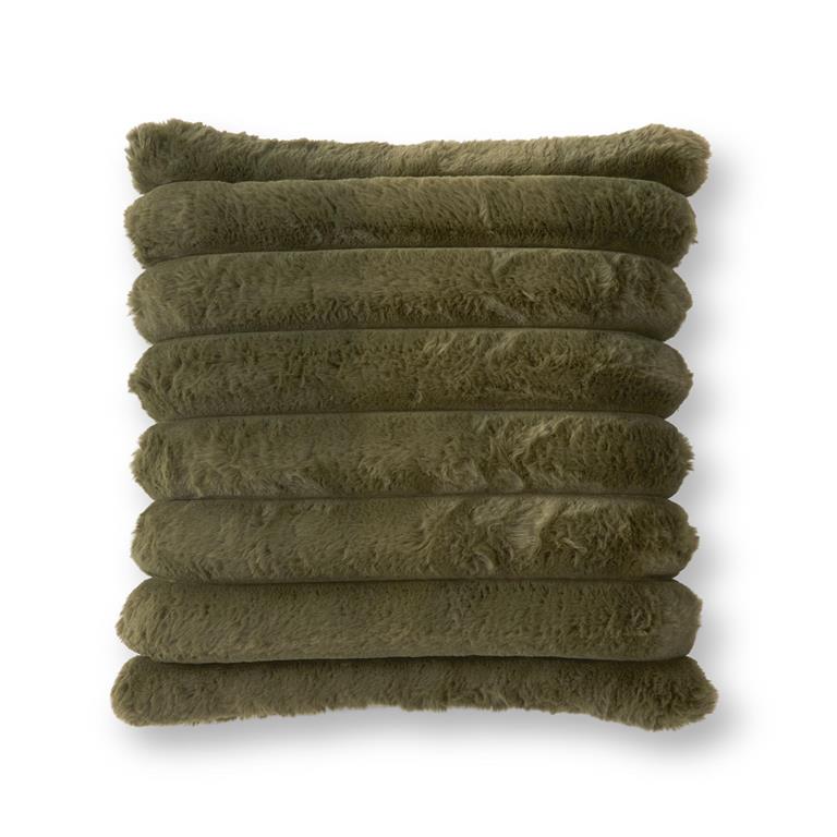Green Fur Pillow