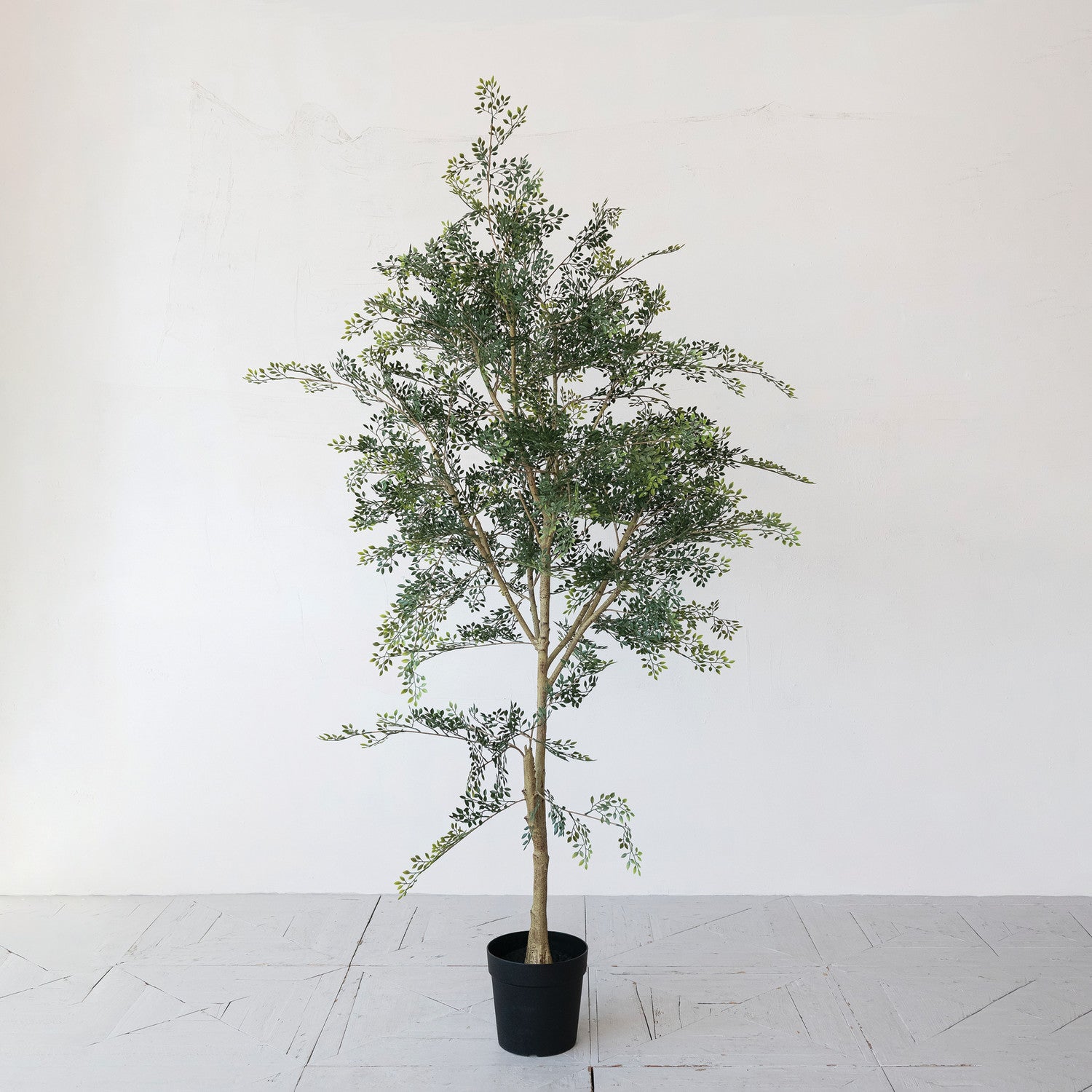 Faux Tree in Plastic Pot