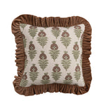 Square Cotton Slub Printed Pillow