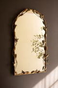 KA Antique Brass Framed Mirror