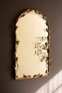 KA Antique Brass Framed Mirror