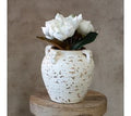 W1 8.5" Vintage White Terra Cotta Vase*