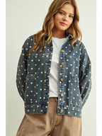 April Denim Polka Dot Jacket