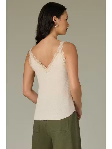 Aubrey Knit Tank Lace Detail