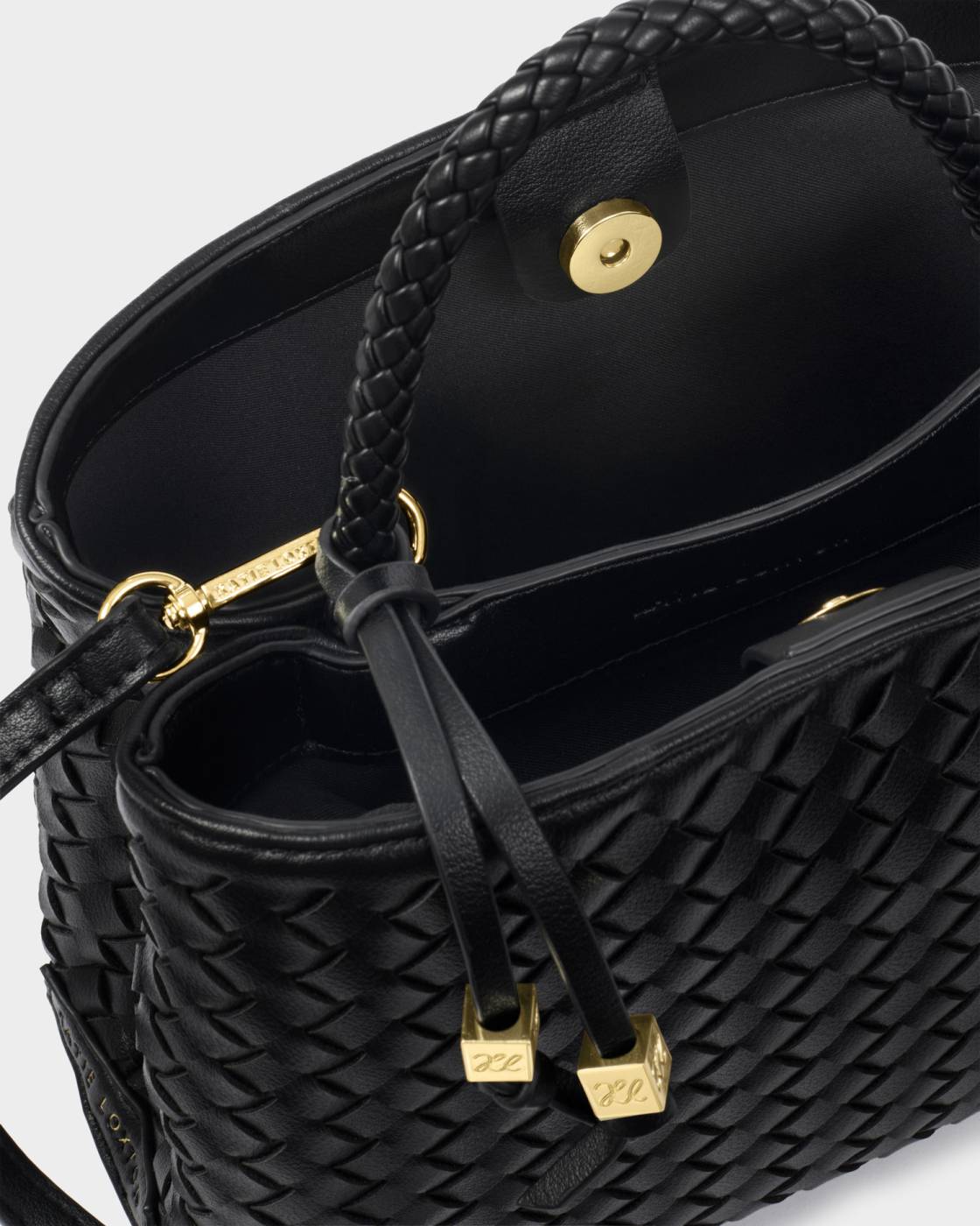 KL Black Nova Woven Top HDL Bag