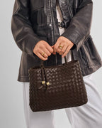 KL Choc Nova Woven Top HDL Bag
