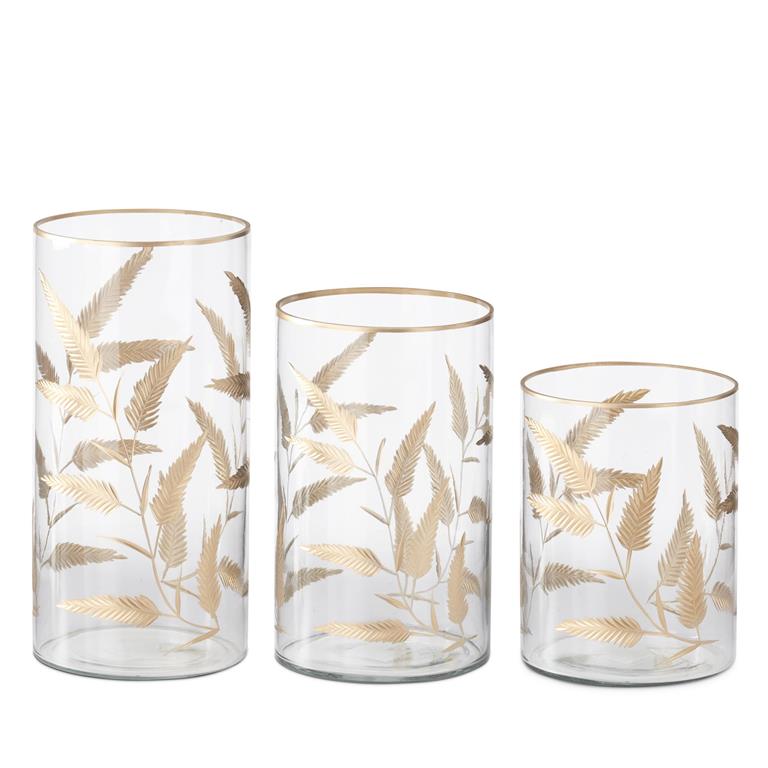 Gold Leaf Vases