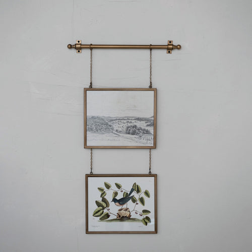 12"x10" Photo Hanging Metal Framed GlassPhoto Frames