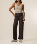 KUT Meg HR Wide Leg choc