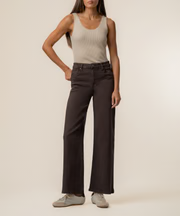 KUT Meg HR Wide Leg choc
