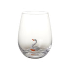 18oz. Wine Glass with Swan